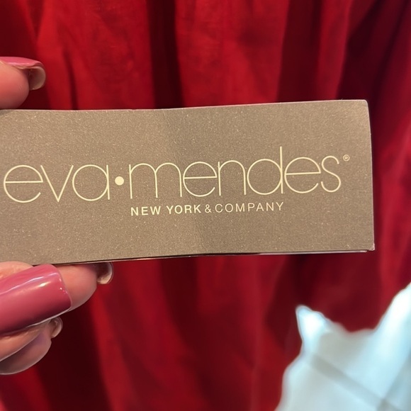 Eva Mendes NY and Company Red Blouse Size Small - Picture 6 of 9